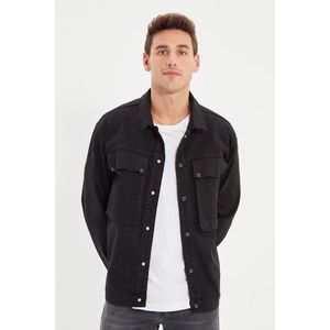 Trendyol Black Men's Big Pocket Trucker Jacket vyobraziť