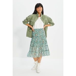 Trendyol Green Ruffled Skirt vyobraziť