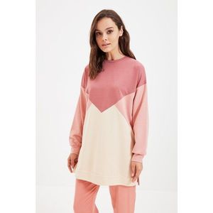 Trendyol Dried Rose Knitted Sweatshirt vyobraziť