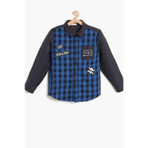 Koton Blue Boy Checkered Shirt vyobraziť