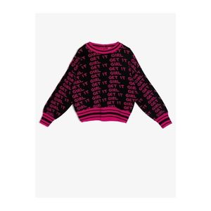 Koton Girl's Letter Printed Sweater vyobraziť