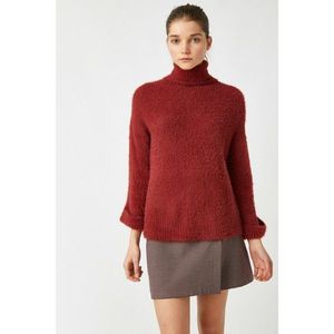 Koton Women's Red Turtleneck Sweater vyobraziť