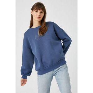 Koton Navy Blue Women's Sweatshirt vyobraziť
