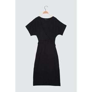 Trendyol Knitted Dress WITH Black Binding Detail vyobraziť