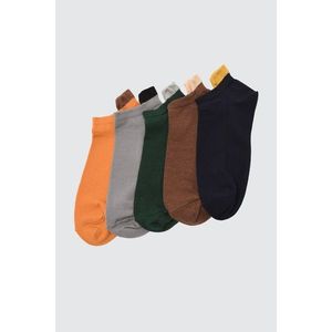 Trendyol MulticolorEd Men's 5 Pack Suba Sneaker Socks vyobraziť