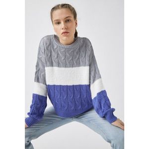 Koton Women Gray Patterned Sweater vyobraziť