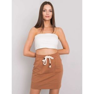 Light brown women's sweatshirt skirt vyobraziť