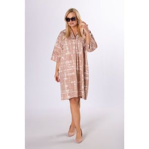 oversize tunic with short sleeves vyobraziť