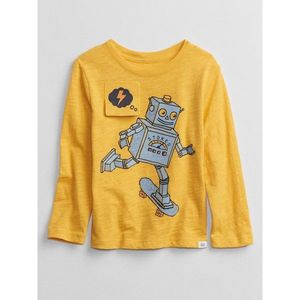 GAP Children's T-shirt with robot vyobraziť