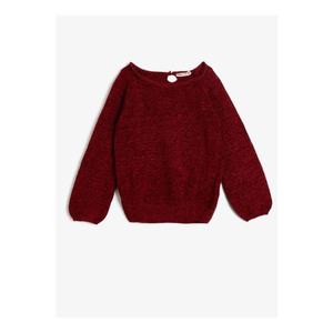 Koton Girl Red Crew Neck Sweater vyobraziť