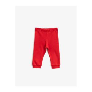 Koton Baby Boy Red Cotton Basic Normal Waist Sweatpants vyobraziť
