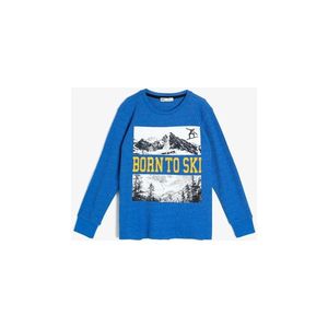 Koton Boy's Blue Printed T-Shirt vyobraziť