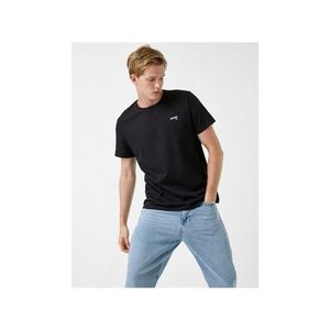 Koton Men's Black T-Shirt vyobraziť