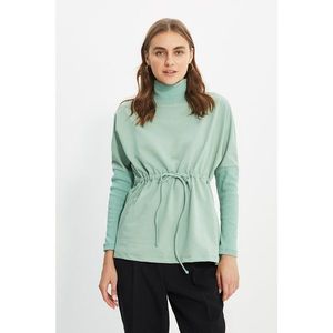 Trendyol Mint Rope Detailed Knitted Sweatshirt vyobraziť