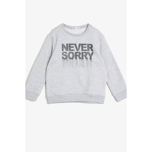 Koton Boys Gray Never Sorry Kids Sweatshirt vyobraziť