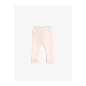 Koton Baby Girl Pink Striped Normal Waist Leggings vyobraziť