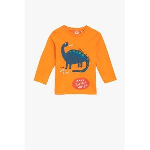 Koton Baby Boy Printed Long Sleeve Orange T-shirt vyobraziť