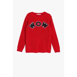 Koton Red Kids Embroidered Sweater vyobraziť