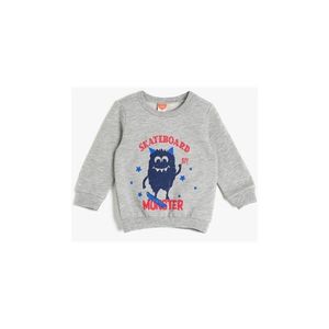 Koton Gray Baby Printed Sweatshirt vyobraziť