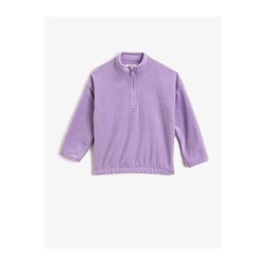 Koton Girl's Zipper Basic Sweatshirt vyobraziť