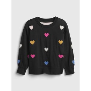 GAP Girls' sweater with hearts vyobraziť