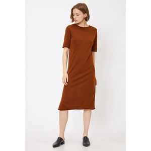 Koton Women's Brown Slit Detailed Dress vyobraziť
