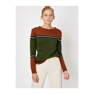 Koton Women's Color Block Striped Sweater vyobraziť