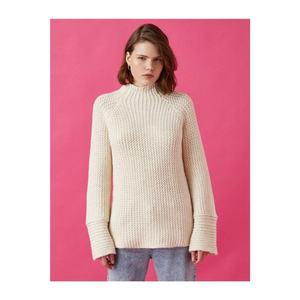 Koton Turtleneck Long Sleeve Oversize Knitwear Sweater vyobraziť