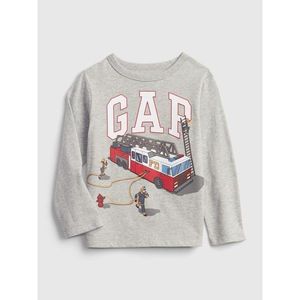 GAP Children's T-Shirt Logo Fire Truck T-Shirt vyobraziť