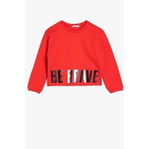 Koton Red Girl Printed Sweatshirt vyobraziť