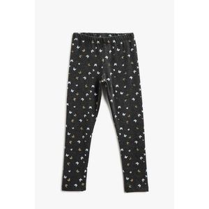 Koton Girl's Anthracite Patterned Leggings vyobraziť