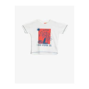 Koton Baby Boy Printed T-Shirt Crew Neck Short Sleeve Cotton vyobraziť