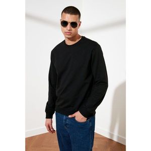 Trendyol Black Male Regular Fit Back Printed Sweatshirt vyobraziť