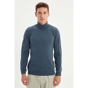 Trendyol Indigo Men's Slim Fit Full Turtleneck Basic Pullover vyobraziť