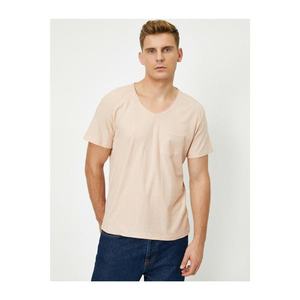 Koton Men's Pink T-Shirt vyobraziť