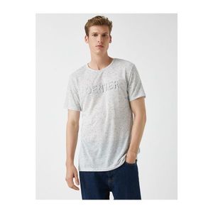 Koton Men's Slogan T-shirt Crew Neck Cotton vyobraziť