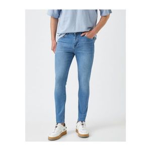 Koton Men's Light Blue Skinny Jeans vyobraziť