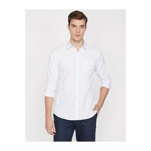 Koton Men's White Patterned Shirt vyobraziť