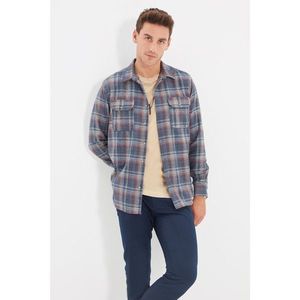 Trendyol Multicolor Men Regular Fit Shirt Collar Double Pocket Covered Lumberjack Plaid Shirt vyobraziť