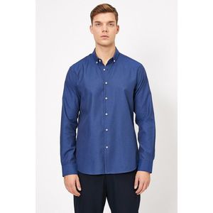 Koton Men's Navy Blue Long Sleeve Shirt vyobraziť