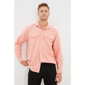Trendyol Salmon Men Regular Fit Shirt Collar Double Pocket Covered Overshirt Shirt vyobraziť