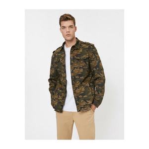 Koton Camouflage Patterned Coat vyobraziť