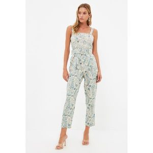 Trendyol Multicolored Belted Patterned Overalls vyobraziť
