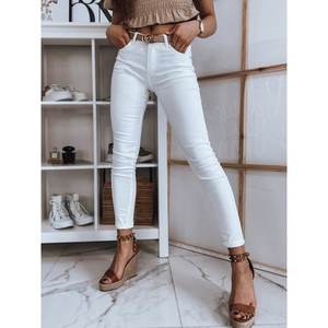 Women's denim jeans HANN white Dstreet UY0862 vyobraziť