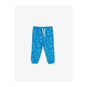 Koton Baby Boy Blue Waistband Printed Normal Waist Sweatpants vyobraziť