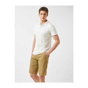 Koton Men's Polo Neck T-Shirt Short Sleeve Cotton vyobraziť