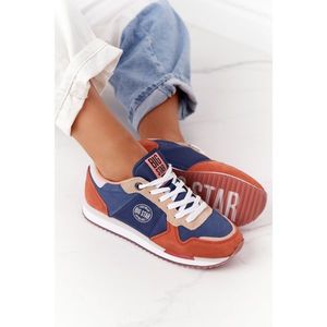 Women's Sneakers Memory Foam Big Star HH274567 Blue-Orange vyobraziť