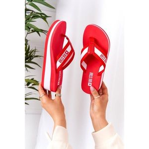 Women's Wedge Sliders Flip-Flops Big Star HH274A095 Red vyobraziť