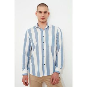 Trendyol Indigo Men's Regular Fit Long Sleeve Shirt vyobraziť