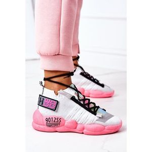 Women's Sports Shoes Sneakers White-Pink Bubble Tea vyobraziť